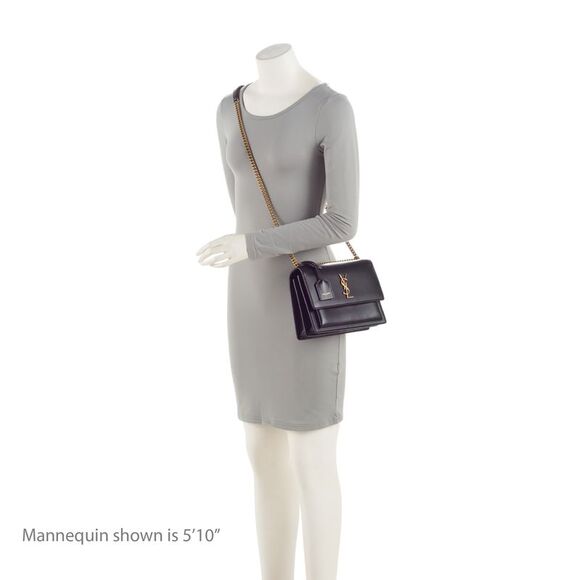 Saint Laurent Grained Calfskin Monogram Sunset Medium Shoulder Bag - Picture 5 of 16